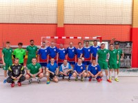mecz piłki nożnej halowej PEC Gliwice vs KS Sośnica
